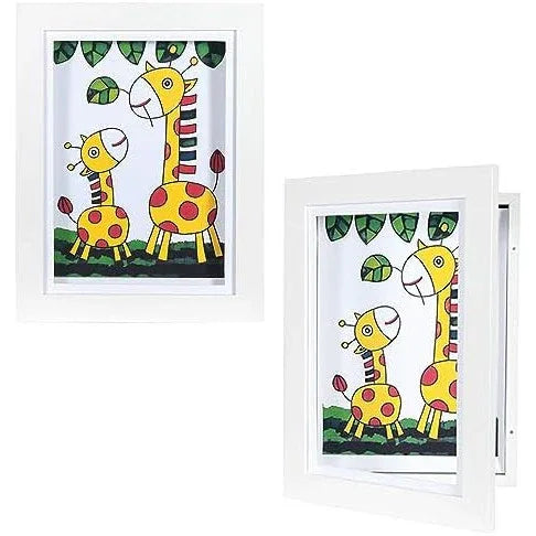 White Kids Art Frame with Storage for A4 Artwork - Gomix Brands Outlet